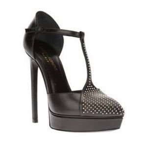 SOLD Saint Laurent Classic Janis 105 t-strap Pump 40
